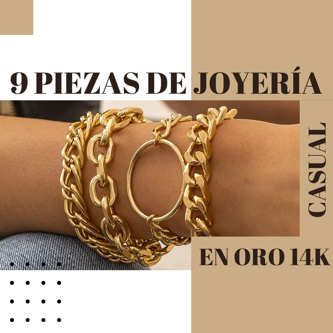 Joyería casual de oro 14k