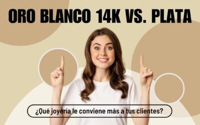 Oro blanco 14k vs. plata: ¿cuál es mejor para tu joyería?